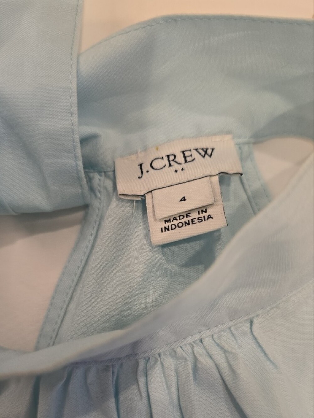 J. Crew Pale Turquois Halter Top with Tie Neck - Picture 2 of 3